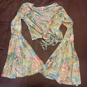 DEADSTOCK | Dolls Kill / Sugar Thrillz | Divine Lush Opulence Wrap Top